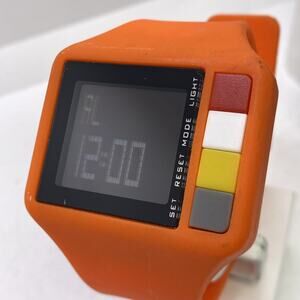 BKLYN No Label Vintage Multifunction Style Watch Works New Battery Orange